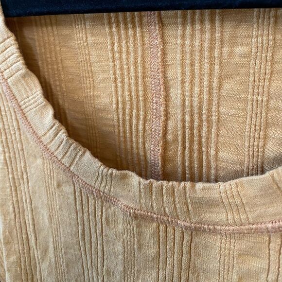 Free People We the free Amber Combo Scoop Neck Big Sur Copper Long Sleeve, Sz S - Picture 6 of 7